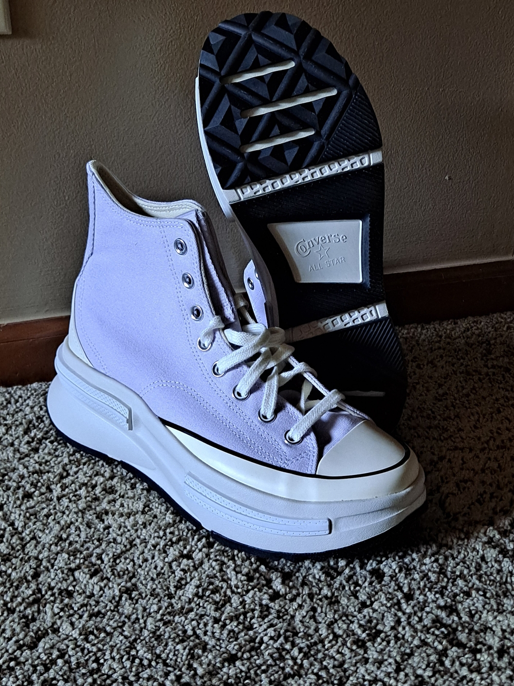 Converse Run Star Legacy Vapor Violet Chunky Platform Sneakers Women Size 10